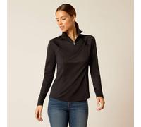 ARIAT Womens Sunstopper 3.0 Long Sleeve Baselayer - Navy/Red Womens Size - L