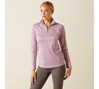 Ariat Women's Sunstopper 3.0 Long Sleeve Baselayer - Womens Horse Riding Base Layer Tops - Light Purple - Size: X UK 8-10 (S)