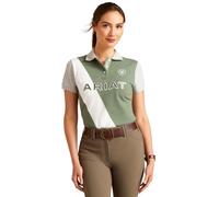 ARIAT Womens Taryn Short Sleeve Polo Shirt - Duck Green