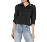 ARIAT Women's Team Kirby Stretch Shirt, Black, M