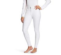 ARIAT Womens Tri Triathlon Factor Grip Knee Patch Breeches White - Easy Stretch Breech Length - RegAriat Breech Size - 24IN