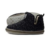 ARIAT Women's Warm Soft Acrylic/Wool Blend Upper Indoor/Outdoor Rubber Bottom Bootie Slippers, Black, Small UK