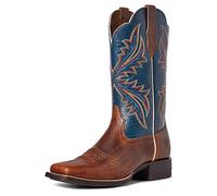 ARIAT Women's West Bound Western Boot, Russet Rebel/Crackle Navy, 6.5 UK