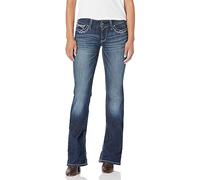 ARIAT Women's WMS Real Riding Jean Whipstitch Ocean, 27 S