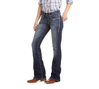 ARIAT Women's WMS Real Riding Jeans Whipstitch Ocean, Sea, 26 S