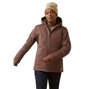 Ariat Women's Wms Rebar Duracanvas Ins Jkt Peppercorn Coat, XXL