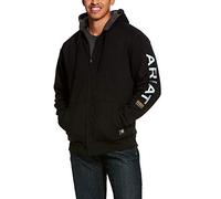 ARIAT Work Rebar All-weather Mens Zip Hoody - Black X Large