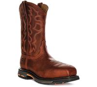 Ariat Workhog Steel Toe Wide Square Work Western Mens Boots In Brown UK 7 - 12
