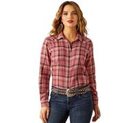 Ariat (WSL Womens Real Billie Jean Glazed Ginger Dobby Shirt, Sunkissed Plaid, L