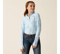 Ariat Youth Lowell 3.0 1/4 Zip Baselayer - Blue Print - Size: Large