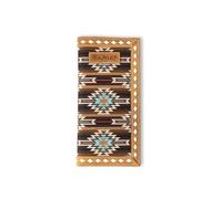 ARIAT Youth Rodeo Southwest Diamond Lace Wallet, Brown, Brown, One Size, Western