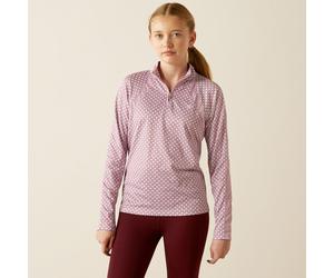 Ariat Youth Sunstopper 3.0 Long sleeve Baselayer - Light Purple - Size: X Small
