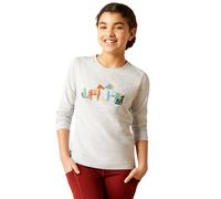 Ariat Youth Winter Fashions Long Sleeve T Shirt - Light Grey - Size: Medium