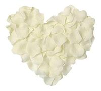 ARIATI 1000 Pieces Silk Rose Petals, Artificial Ivory Rose Flowers No-Taste Fade Emulation Rose Petals for Romantic Scenes Wedding Anniversary, Confession Decoration,Birthday