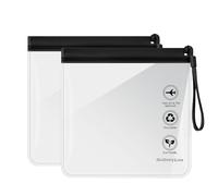 ARIATI 2 x pcs TSA-Approved Clear Toiletry Bags | 20x20 cm Waterproof Airport Security Liquid Bags for Airport Hand Luggage | Travel Essentials Bags for Women & Men| Holiday Accessories