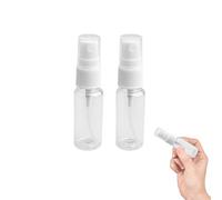 ARIATI 20ml Spray Bottles, Set of 2 - Compact Travel Size Transparent Fine Mist Sprayers, Refillable and Lightweight with Flip Caps. Ideal for Holiday Travel or Everyday Use