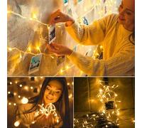 ARIATI 80 LED String Lights, 10m Length - 8 Lighting Modes - Outdoor Indoor Fairy Light Waterproof Design for Decoration Christmas, Weddings, Parties, Bedrooms and Gardens
