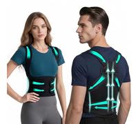Aribliseza Back Trainer, 1 Piece Black Back Support Belt for Posture Correction, Adjustable Back Support Brace for Men and Women, Pain Relief for Back and Neck Ailments