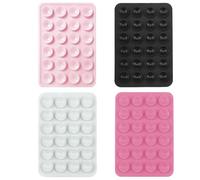 Aribliseza Handy Suction Cup, Set of 4, Silicone Suction Cup for Phones, Strong Grip Holder for Selfies and Tiktok Videos, Hands-Free Adhesive Grip for iPhone and Android, 2.17" x 3.15"