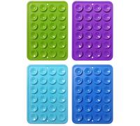 Aribliseza Mobile Phone Suction Cup, Pack of 4 Silicone Suction Cups for Mobile Phones, Strong Grip Holder for Selfies & TikTok Videos, Double-Sided Adhesive Grip for iPhone & Android