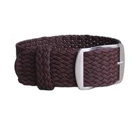 ARICCI MAMA'S PEARL 14-22mm Nylon Watchband Canvas Fabric Woven Bracelet Fit For Perlon Watch Band Strap One Piece Wristband 14mm 16mm 18mm 20mm 22mm(Brown,18mm)
