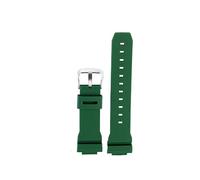 ARICCI MAMA'S PEARL 16mm Rubber Strap Fit For Casio G-shock GM GA 2100 GA5600 6900 Series Quick Release Sports Waterproof Band Watch Accessories(Green silver buckle)