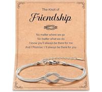 ARICHDUDE Friendship Bracelets for Women, Best Friend Bracelet Love Knot Birthday Christmas Jewelry Gift for Women Bff Bestie Soul Sister