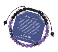 ARICHDUDE To My Daughter Bracelet, I Love You Morse Code Bracelet Birthday Back to School Graduation Christmas Gifts for Daughter