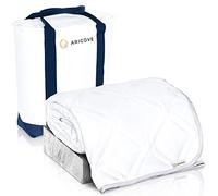 Aricove Cooling Weighted Blanket for Adults, 15 lbs, Full/Queen Size Weighted Blanket, 60x80 inches, Silky Soft Bamboo Viscose, Machine Washable, White