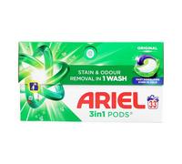 Ariel 3 in 1 Laundry Detergent Pods Original - 33 Washes