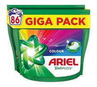 Ariel 3in1 Pods Colour, Laundry Detergent Capsules, 86 Washes, Powerful Stain Removal & Colour Protection