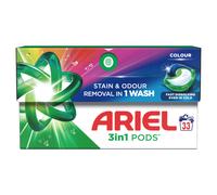 Ariel All-in-1 PODS®, Washing Liquid Laundry Detergent Tablets/Capsules 33 Washes, Color, Brilliant Stain Removal Even In A Cold Wash