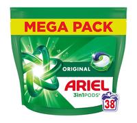 Ariel 3in1 PODS Washing Liquid Laundry Detergent Capsules 38 Washes Origina