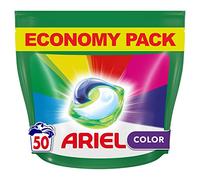 Ariel All-in-1 Pods Laundry Capsules, 50 Washes, Colour, Effective Even in Cold, Colour Protection