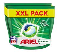 Ariel All-in-1 PODS Original Laundry Detergent Washing Liquid Tablets/Capsules, 122 Washes (61x2), Stain Remover For Clothes, Brilliant Stain Removal and Freshness Even in A Cold Wash