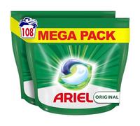 Ariel All-in-1 Pods, Washing Liquid Laundry Detergent Tablets/Capsules, 108 Washes (54 x 2)