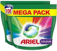 Ariel All-in-1 PODS Washing Liquid Laundry Detergent Tablets/Capsules, 108 Washes (54 x 2), Colour, Brilliant Cleaning In A Cold Wash, Protects Colours