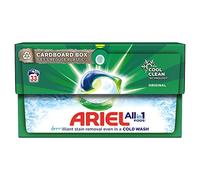 Ariel All-in-1 PODS®, Washing Liquid Laundry Detergent Tablets/Capsules 33 Washes, Original, Brilliant Stain Removal Even In A Cold Wash