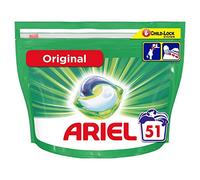 Ariel Original All-in-1 Washing Liquid Capsules, Concentrated Formula, 51 Washes