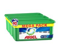 Ariel All-in-1 PODS Washing Liquid Laundry Detergent Tablets/Capsules, 90 Washes (30 x 3), With Active Odour Defence, Removes Tough Stains & Odours