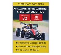Ariel Atom Thrill with High Speed Passenger Ride Gift Experience