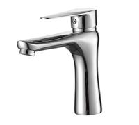 Ariel Bathroom Basin Mixer Tap - Sl hrome Finish, Modern Design, Single Lever Operation, Easy Installation, Suitable for All Bathroom Styles