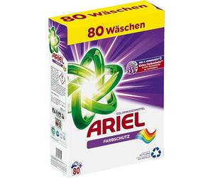 Ariel Color+ Powder Detergent, Colour Detergent, 4.8 kg, 80 Washes, Colour Protection