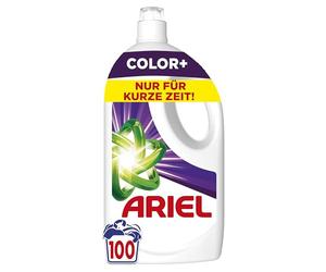Ariel Colour+ Liquid Detergent, 100 Washes, Powerful Stain Removal in Just 1 Wash, Even on Cold Wash Cycles