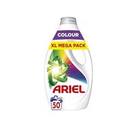 Ariel Washing Liquid Laundry Detergent, 50 Washes, Colour, Stain & Odour Removal In 1 Wash, Brrrilliant Even In Cold & Short