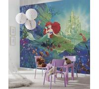Girl photo wallpaper Disney wall mural photo Ariel's Castle decor 144x100inch