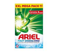 Ariel Original Washing Powder - 65 Washes: Brilliant Whites & Colors, Superior Stain Removal, Low-Temp Deep Cleaning