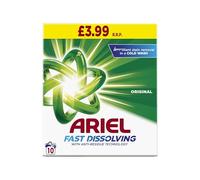 ARIEL Original Washing Powder, Fast Dissolving and Tough Stain Remover, 650g (10 Washes)