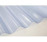Ariel Plastics Ariel Vistalux 3" ASB Corrugated Sheet (Super Heavyweight) - 2440mm x 1.3mm - Clear