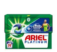 Ariel All-in-1 PODS Laundry Detergent Washing Liquid Tablets/Capsules, 76 Washes (4x19), Stain Remover For Clothes, Platinum + Touch Of Febreze Odour Defence, Deep Down Clean And Anti-Odour Action
